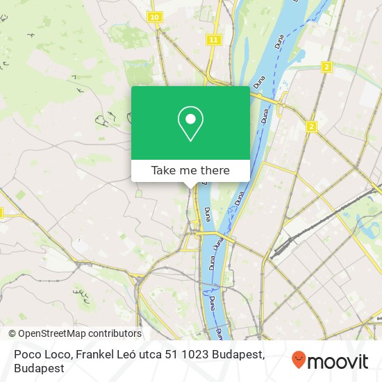 Poco Loco, Frankel Leó utca 51 1023 Budapest map