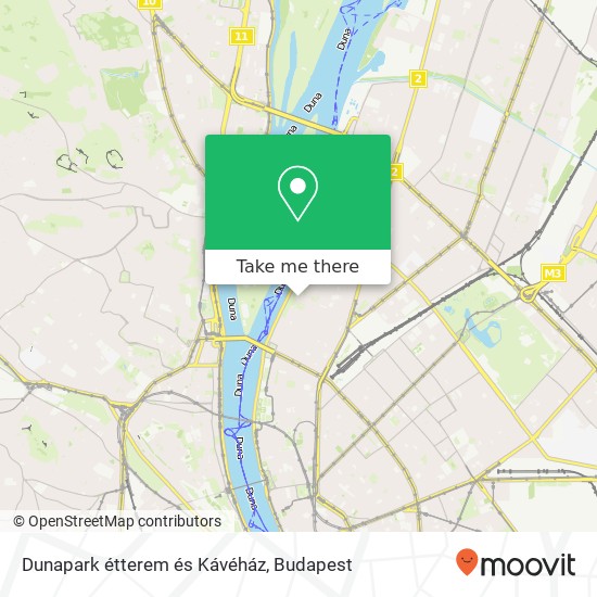 Dunapark étterem és Kávéház, Pozsonyi út 38 1133 Budapest map