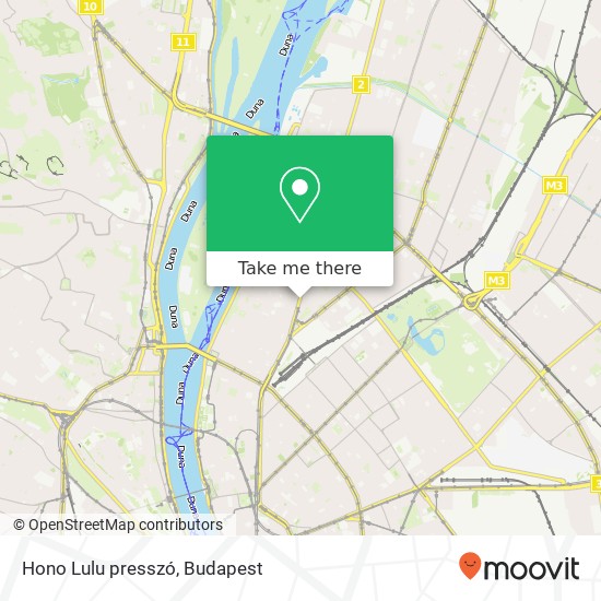 Hono Lulu presszó, Bulcsú utca 25 1134 Budapest map