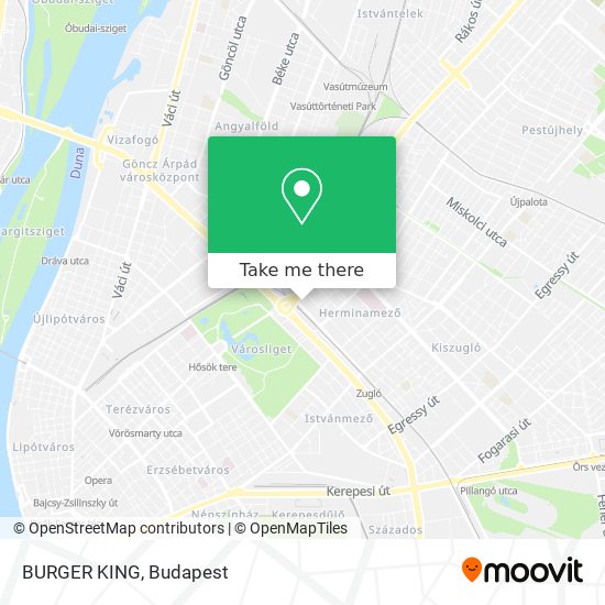 BURGER KING map