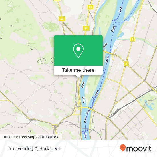 Tiroli vendéglő, Lajos utca 1023 Budapest map