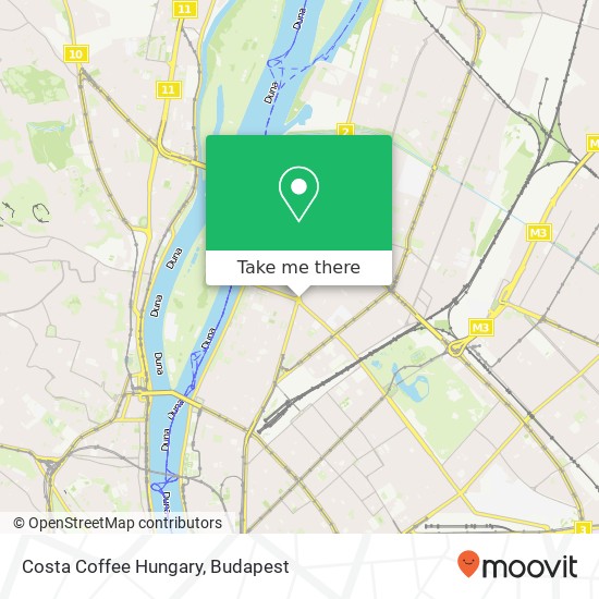 Costa Coffee Hungary, 1134 Budapest map