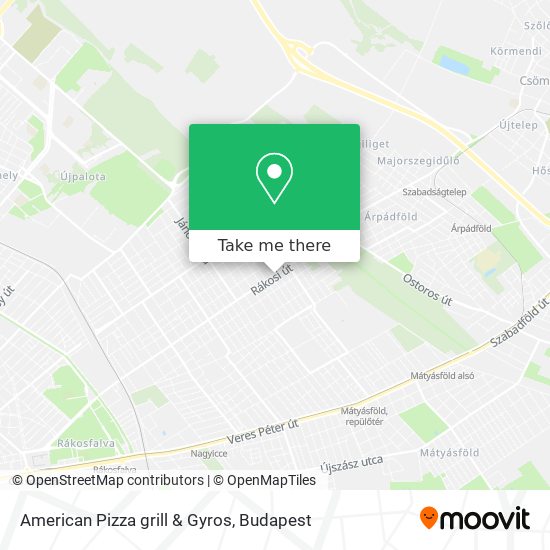American Pizza grill & Gyros map