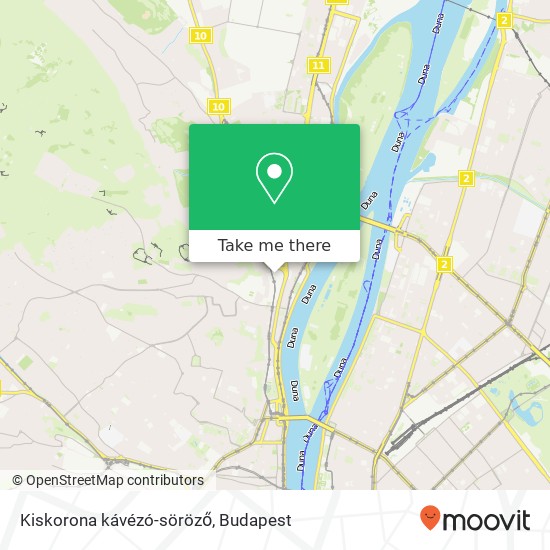 Kiskorona kávézó-söröző, Bokor utca 2 1034 Budapest map