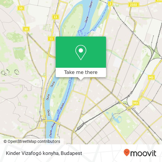 Kinder Vizafogó konyha, Vizafogó sétány 1138 Budapest map