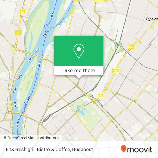 Fit&Fresh grill Bistro & Coffee, Lehel utca 1135 Budapest map