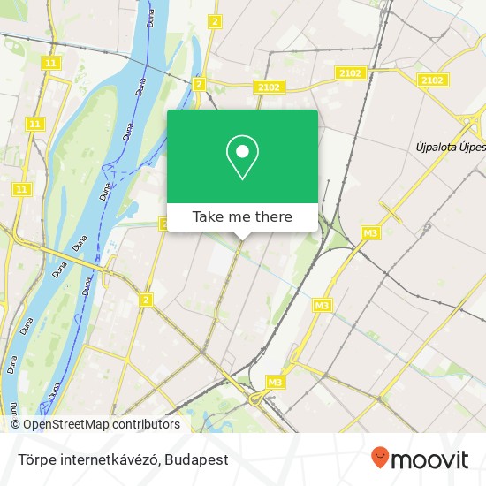 Törpe internetkávézó, Béke utca 1131 Budapest map