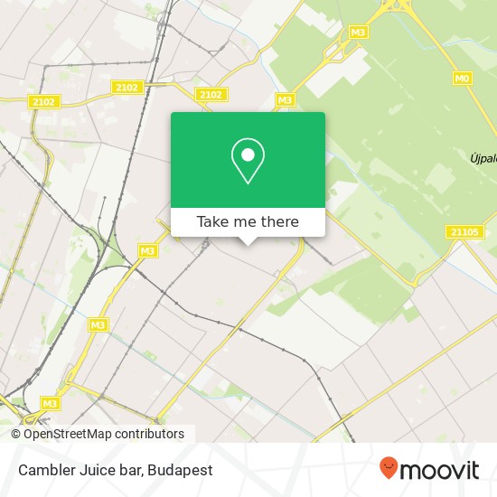 Cambler Juice bar map