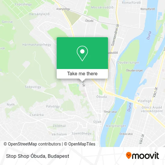 Stop Shop Óbuda map