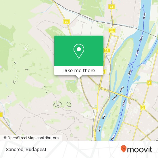 Sancred, 1037 Budapest map