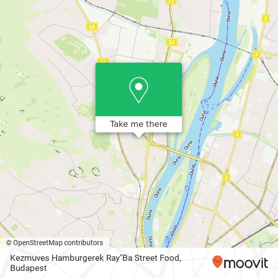 Kezmuves Hamburgerek Ray"Ba Street Food, Szôlô utca 1032 Budapest map