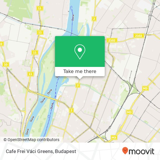 Cafe Frei Váci Greens, Váci út 1138 Budapest map