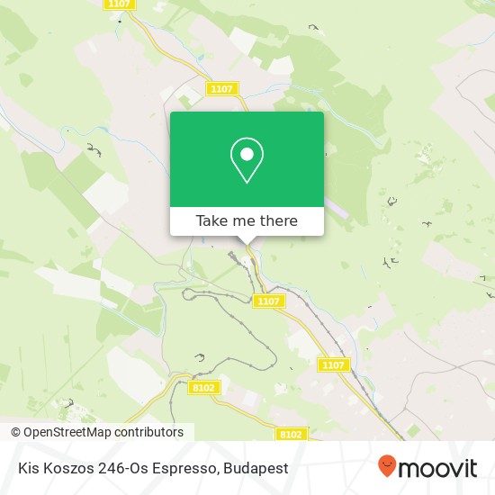 Kis Koszos 246-Os Espresso, Hidegkúti út 1 1029 Budapest map