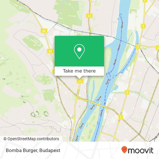 Bomba Burger, Szentendrei út 30 1035 Budapest map