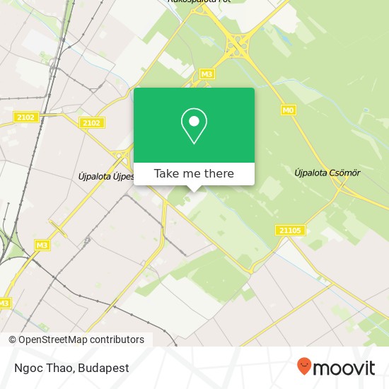 Ngoc Thao, 1157 Budapest map