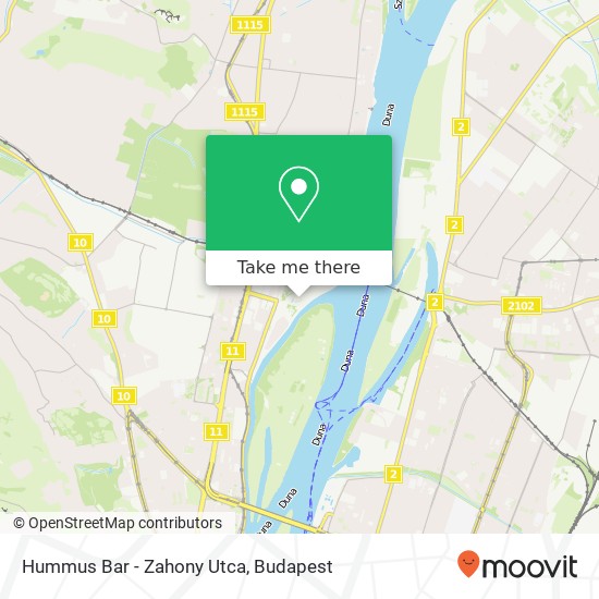 Hummus Bar - Zahony Utca, 1033 Budapest map