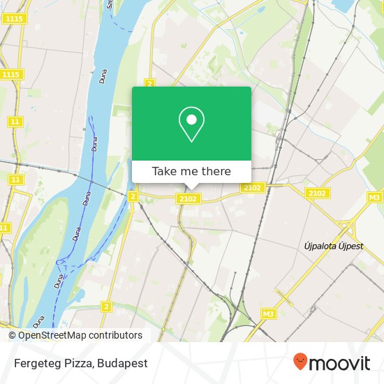 Fergeteg Pizza, Jókai utca 1042 Budapest map