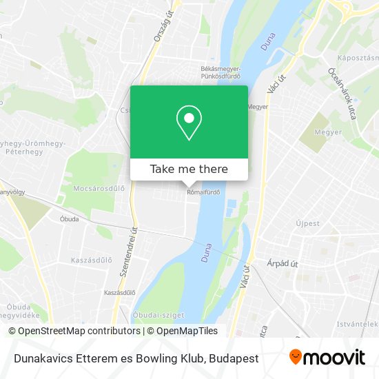Dunakavics Etterem es Bowling Klub map