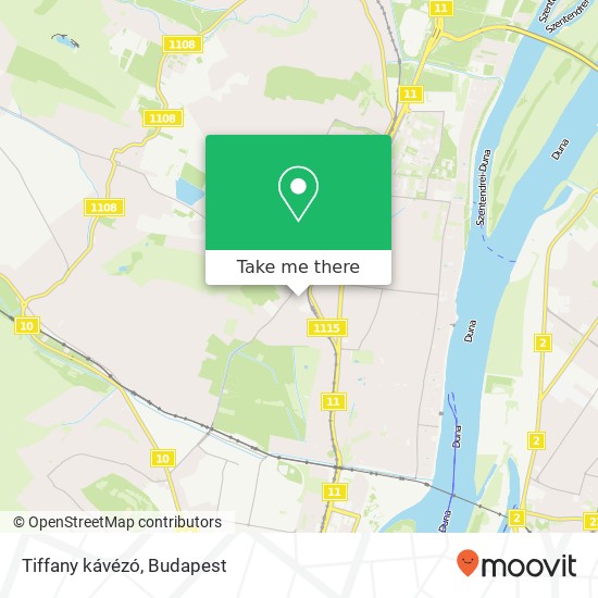 Tiffany kávézó, Valéria utca 1038 Budapest map