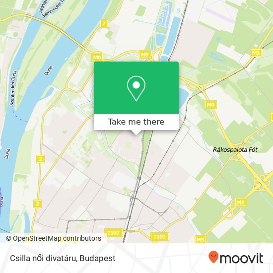 Csilla női divatáru, Ványoló utca 1048 Budapest map