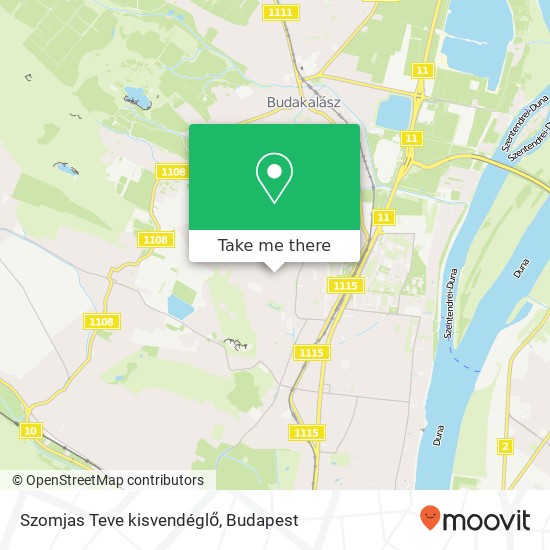 Szomjas Teve kisvendéglő, Kôbánya utca 1038 Budapest map