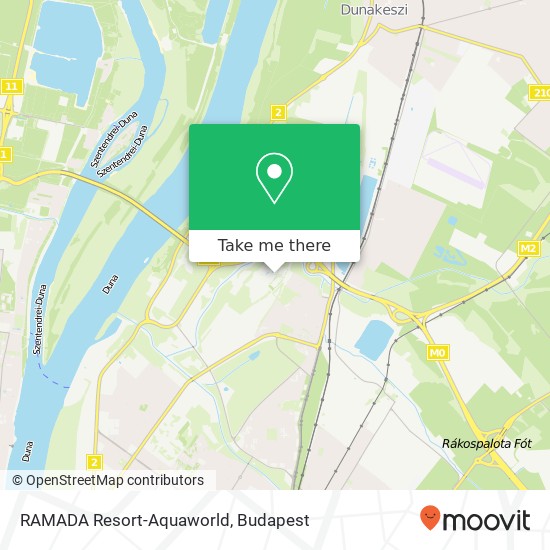 RAMADA Resort-Aquaworld, 1044 Budapest map