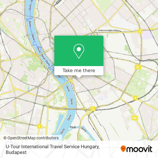 U-Tour International Travel Service Hungary map
