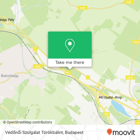 Védőnői Szolgálat Törökbálint map