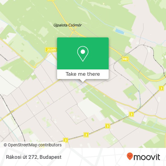 Rákosi út 272 map