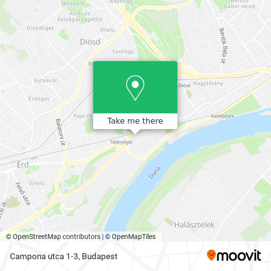 Campona utca 1-3 map