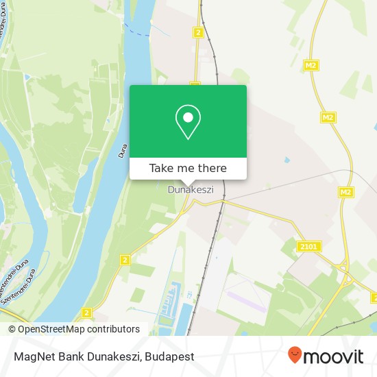 MagNet Bank Dunakeszi map