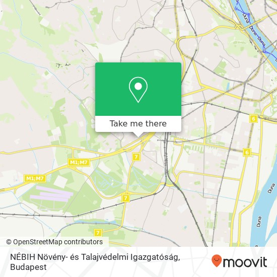 NÉBIH Növény- és Talajvédelmi Igazgatóság map