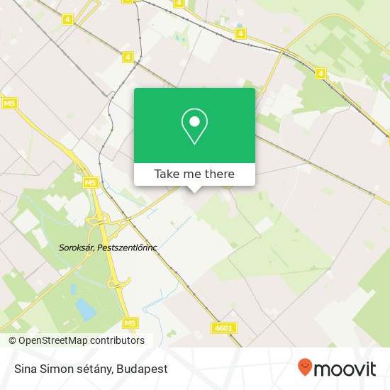 Sina Simon sétány map