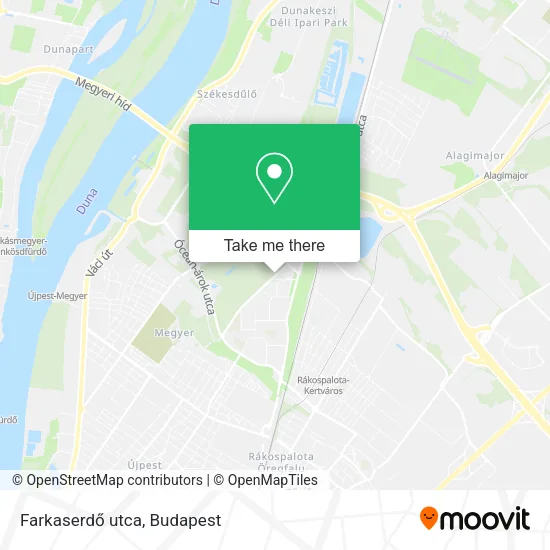 Farkaserdő utca map