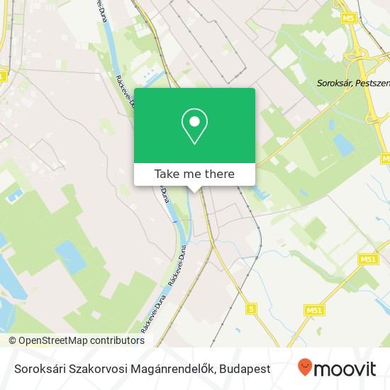 Soroksári Szakorvosi Magánrendelők map