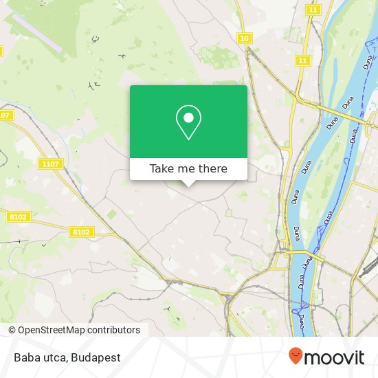 Baba utca map