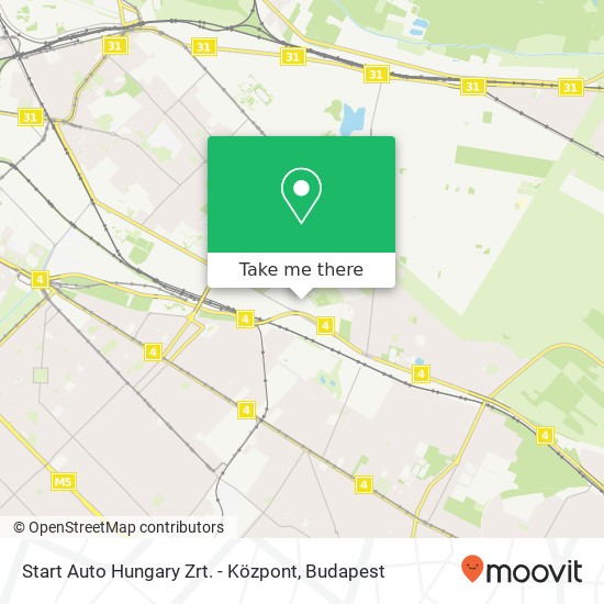 Start Auto Hungary Zrt. - Központ map