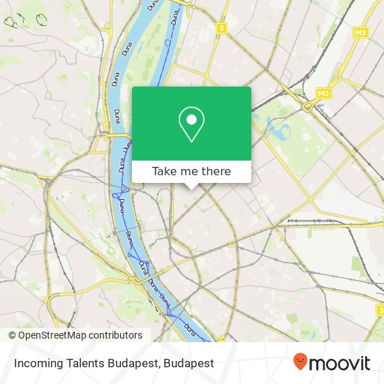 Incoming Talents Budapest map