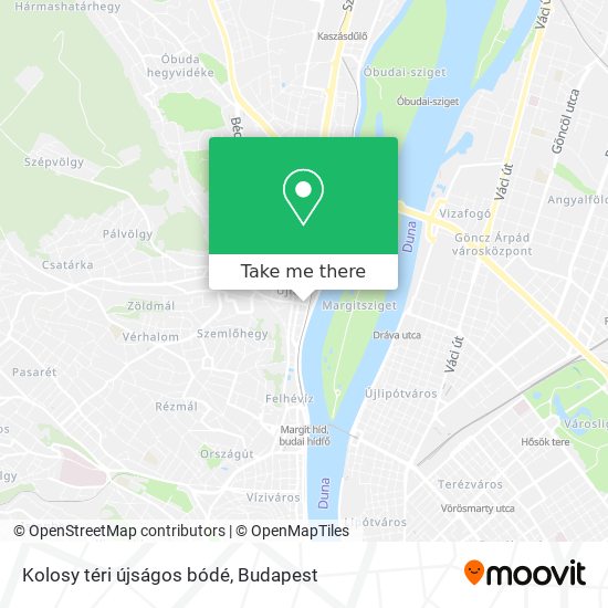 Kolosy téri újságos bódé map