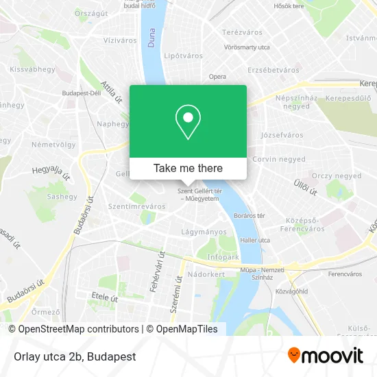 Orlay utca 2b map