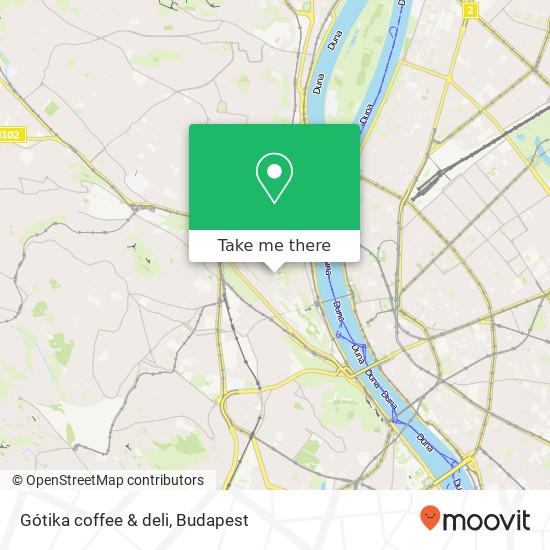 Gótika coffee & deli map