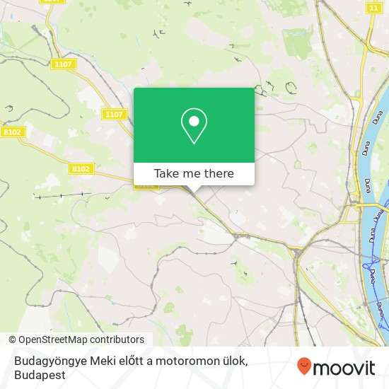 Budagyöngye Meki előtt a motoromon ülok map