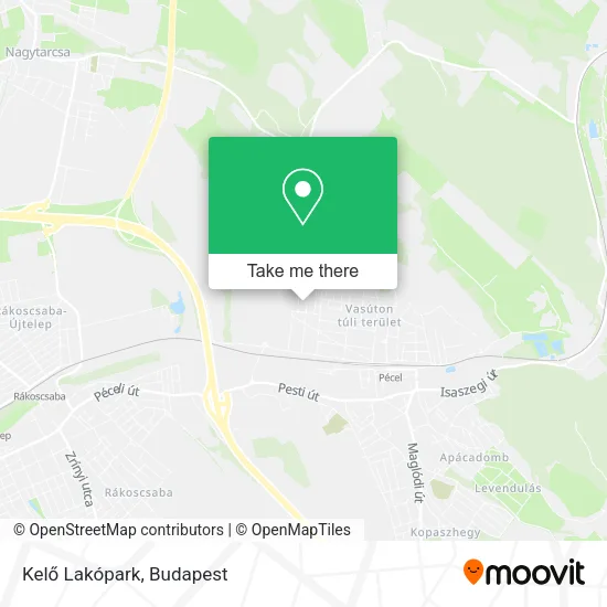 Kelő Lakópark map