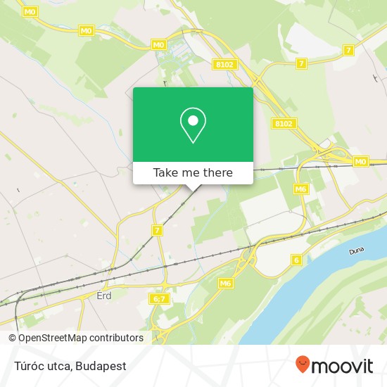 Túróc utca map