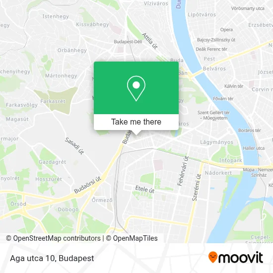 Aga utca 10 map