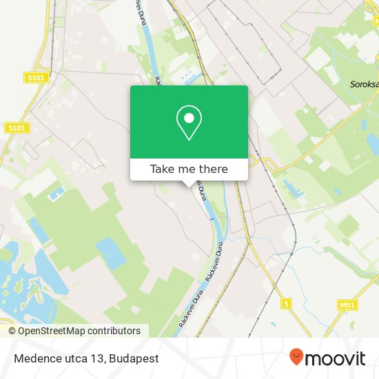Medence utca 13 map