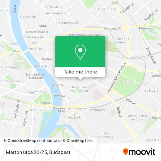 Márton utca 23-25 map