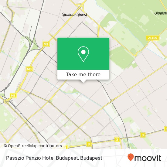 Passzio Panzio Hotel Budapest map