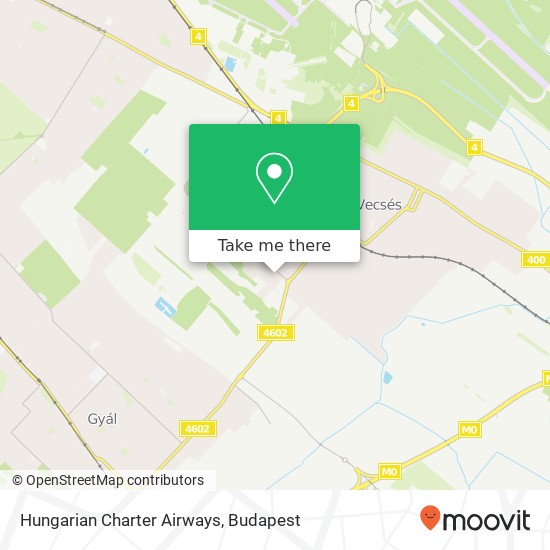 Hungarian Charter Airways map