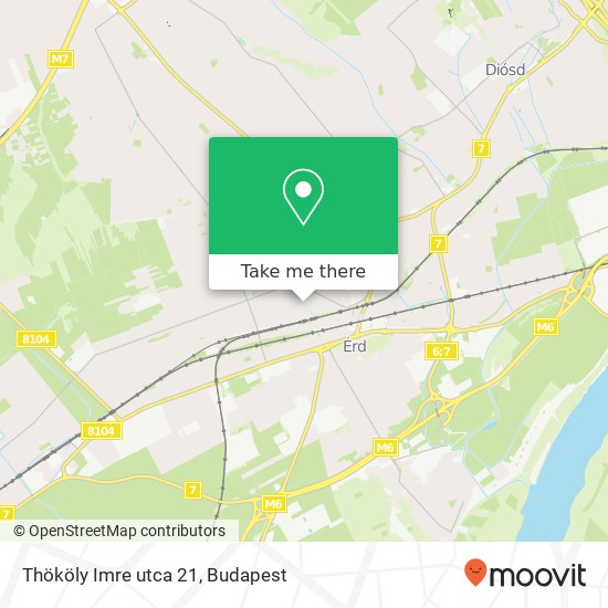 Thököly Imre utca 21 map